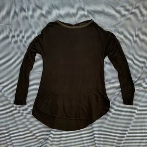 Sanctuary Light Long Sleeve Black Shirt